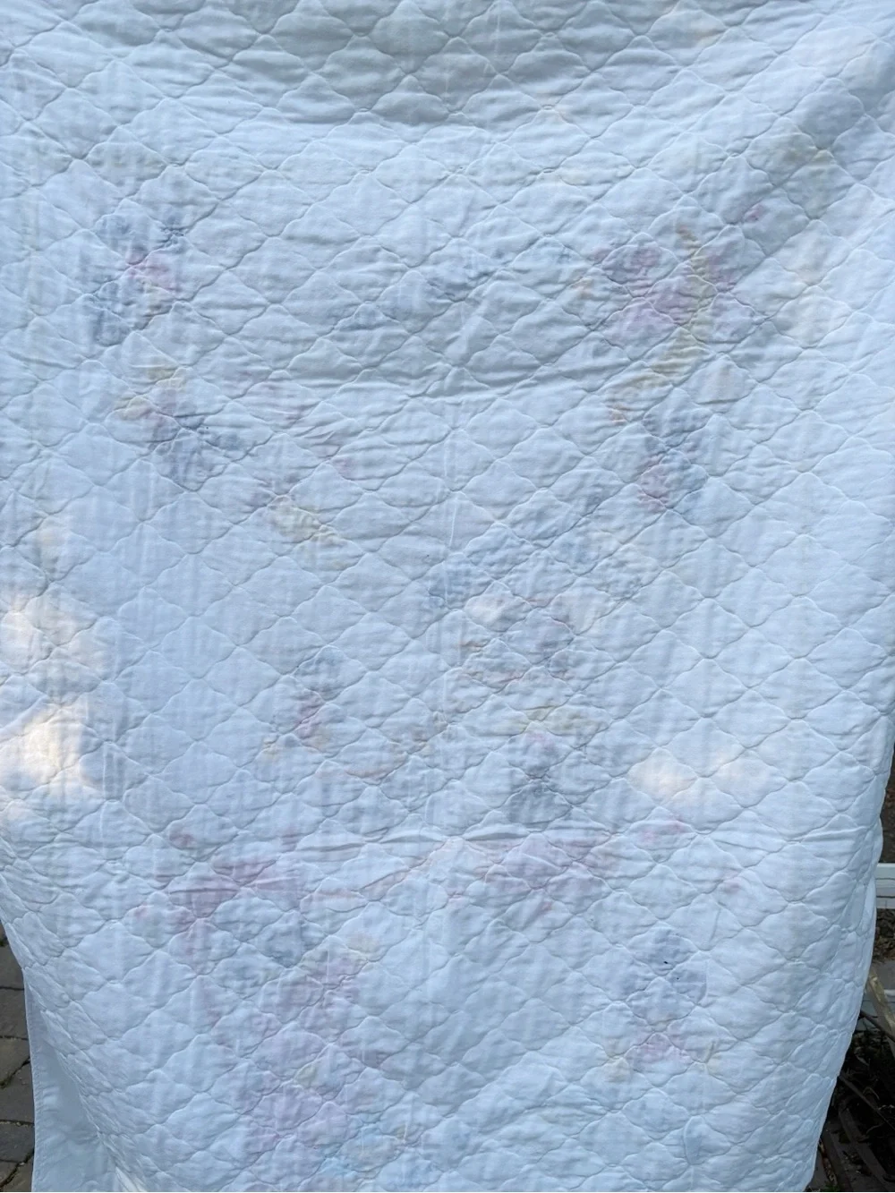 Vintage Disney Cross Stitch Embroidered Crib Quilt Nursery Rhyme Story 60 X 39